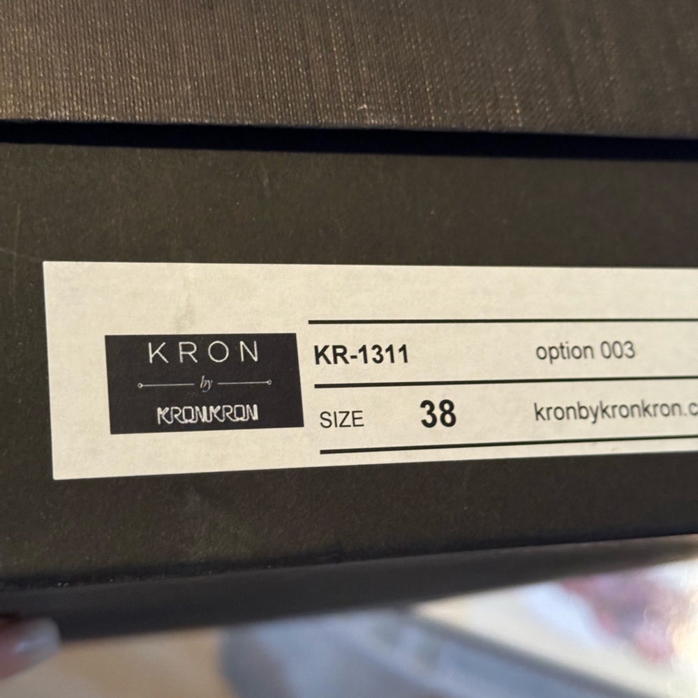 Leather Handmade Kron By KRONKRON black and White Snake skin heels: brand new - Picture 4 of 4